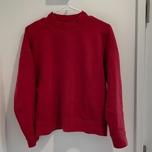 Madewell Scarlet Mockneck Sweatshirt